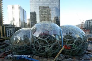 Amazon's bubbles in downtown Seattle
